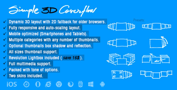 Simple 3D Coverflow