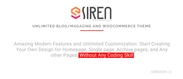 Siren  - News Magazine Elementor WordPress Theme - 1