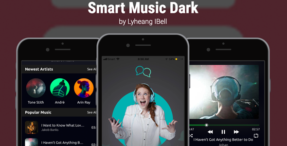 Smart Music Dark IOS Swift