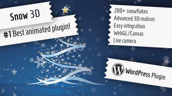 Snow 3D - Christmas Plugin for WordPress