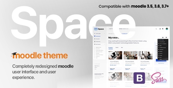Space v1.8.8 | Responsive Premium Moodle 3.5, 3.6, 3.7, 3.8 + Theme, based on Bootstrap 4