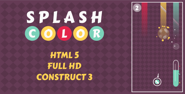 Splash Color - HTML5 Game (Construct3)
