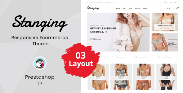 Stanging - Lingerie Prestashop Theme