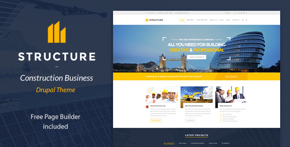 Structure - Construction Drupal Theme