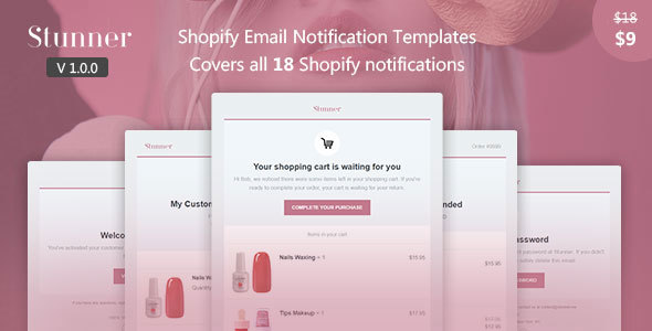 Stunner - Shopify Email Notification Templates