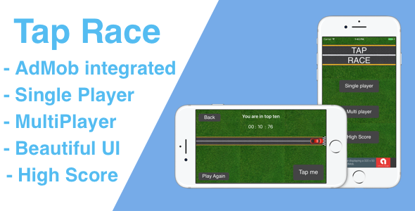 Tap Race iOS Game with AdMob