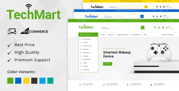 TechMart - Multipurpose Stencil BigCommerce Theme