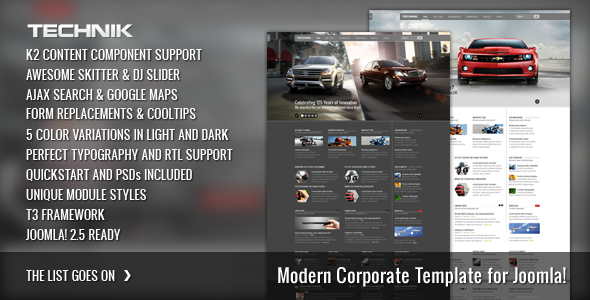 Technik - Modern Corporate Template for Joomla!