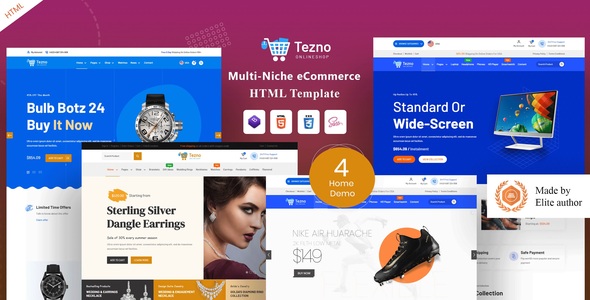 Tezno - eCommerce HTML Template