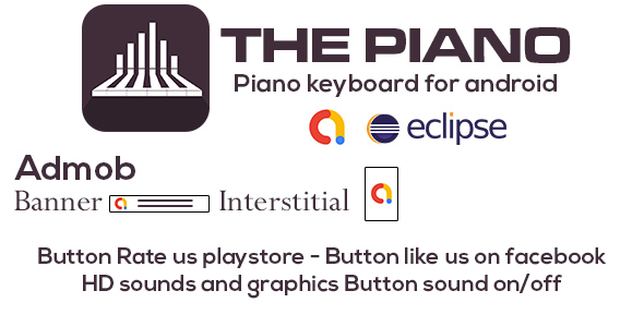 The Piano with admob - eclipse project