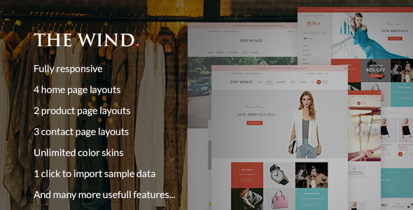 The Wind - Responsive Prestashop Theme