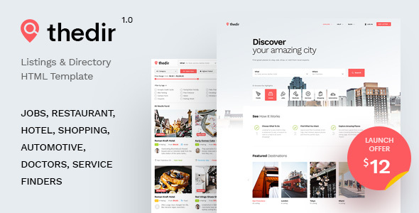 TheDir – Listing & Directory HTML Template