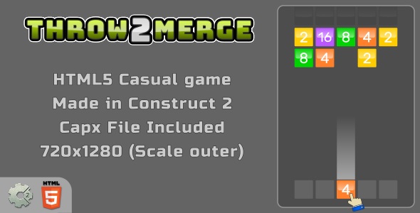 Throw2Merge - HTML5 Casual Game