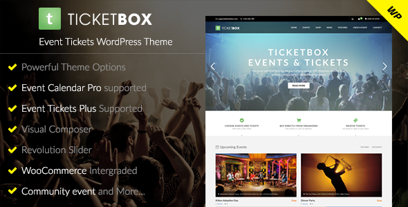 TicketBox – Event Tickets WordPress Theme