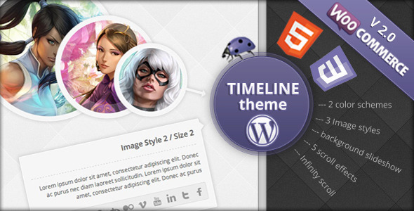 Timeline eCommerce Wordpress Theme