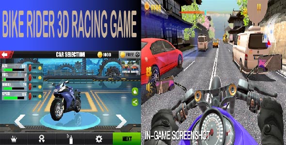 Traffic Rider 3D : Android Game Source Code with AdMob and FaceBook