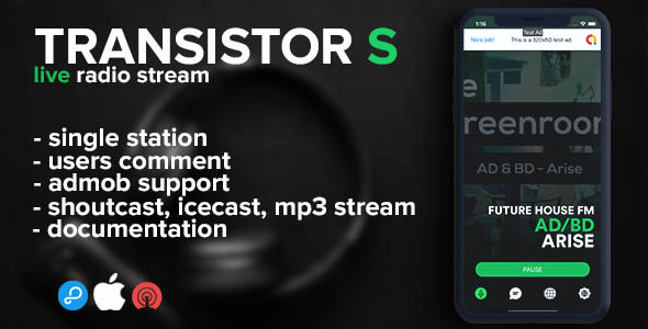 Transistor S (iOS) - live radio