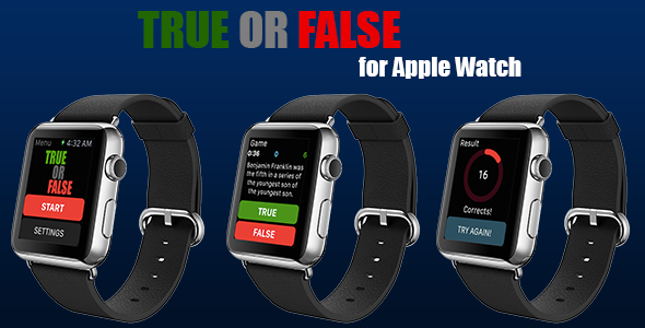 True or False for Apple Watch