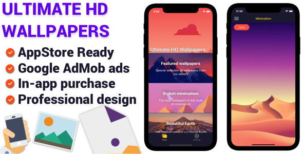 Ultimate HD Wallpapers iOS App