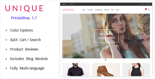 UniqueShop - Prestashop Theme