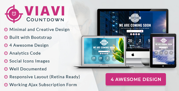 Viavi Countdown - WordPress Countdown Timer plugin (Coming Soon)