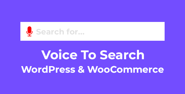 Voice To Search for WordPress & WooCommerce