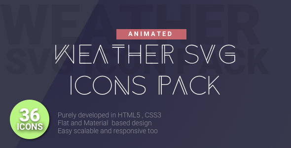 Weather SVG Animated Icons