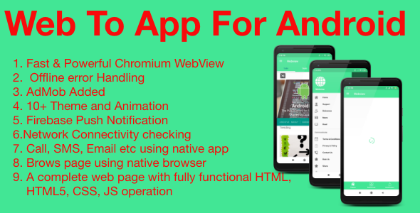 WebView - Web2App | Firebase & Admob