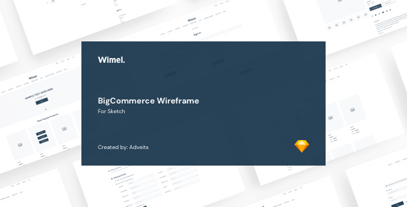 Wimel - BigCommerce Wireframe for Sketch