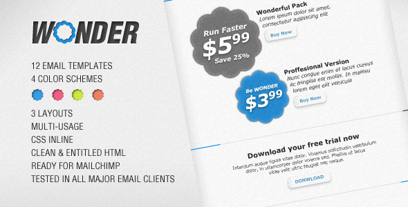 Wonder - HTML Email Template