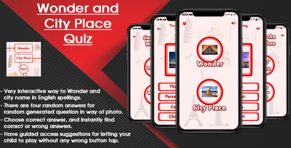 Wonder and City Place Quiz IOS (SWIFT)