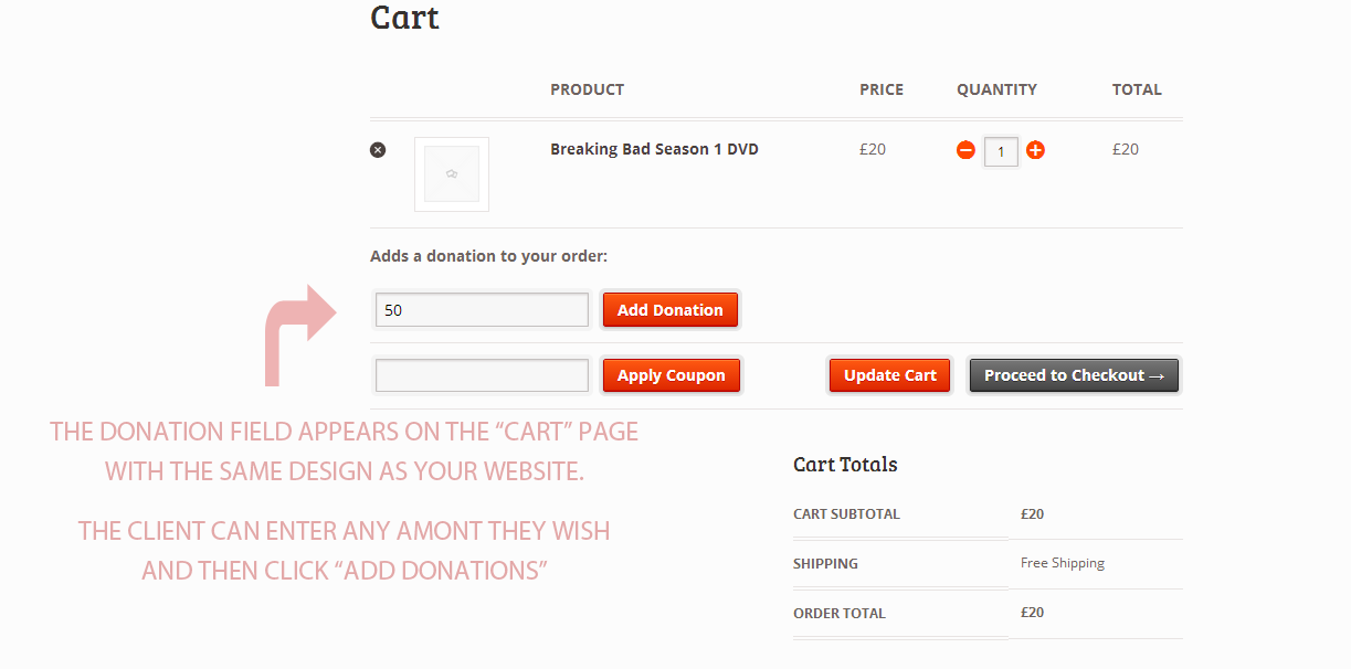 Woocommerce Donation plugin - 6