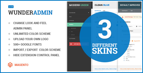Wunderadmin - magento admin theme
