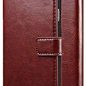 Wurzel Flip Cover for OnePlus 3T, Luxury Look Wallet Stand Flip Cover Case for OnePlus 3T - Brown