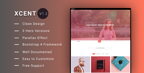 XCENT - Jekyll Personal Portfolio Template