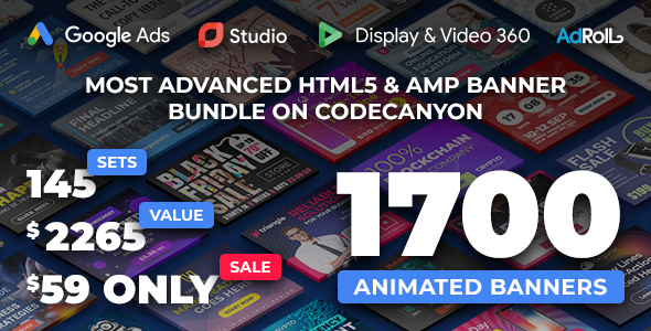 YN Bundle - Most Advanced HTML5 Banner Bundle made with Google Web Designer