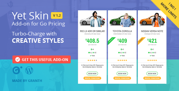 Yet Skin - Add-on for Go Pricing