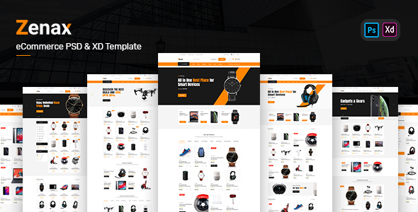 Zenax - eCommerce PSD and XD Template