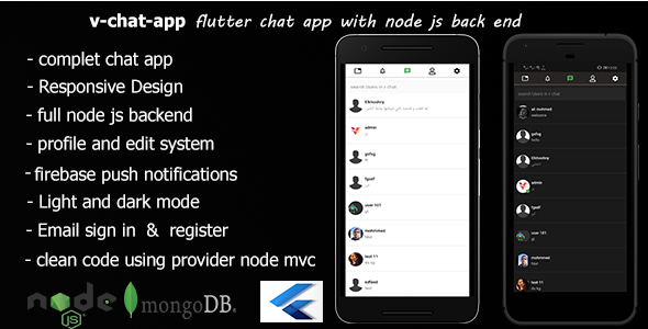 flutter chat app with node js and socket io mongo db