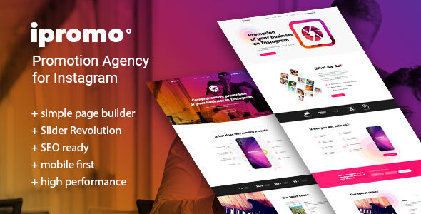 iPromo – Instagram Agency WordPress Theme