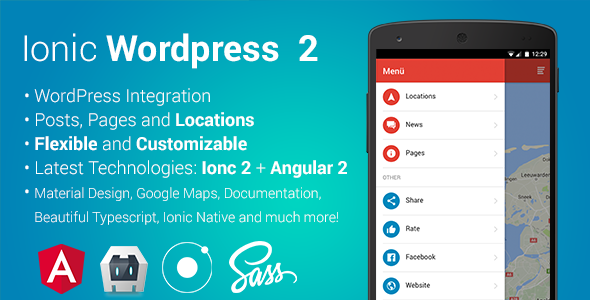 ionWordpress 2 -Wordpress full Integrated hybrid app (ionic 2 & angular 2)