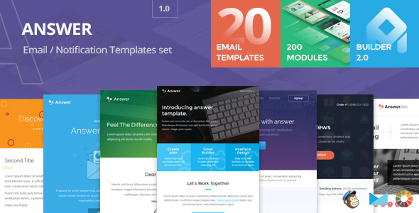 Answer - Email templates set + Builder 2.0