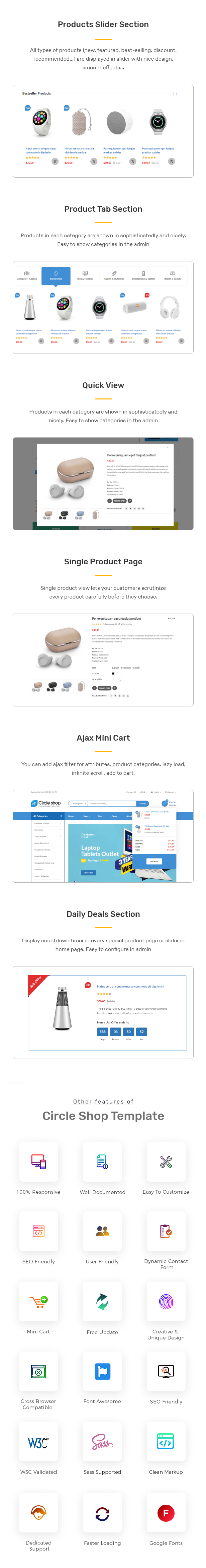 Circle shop – Electronics eCommerce HTML5 Template