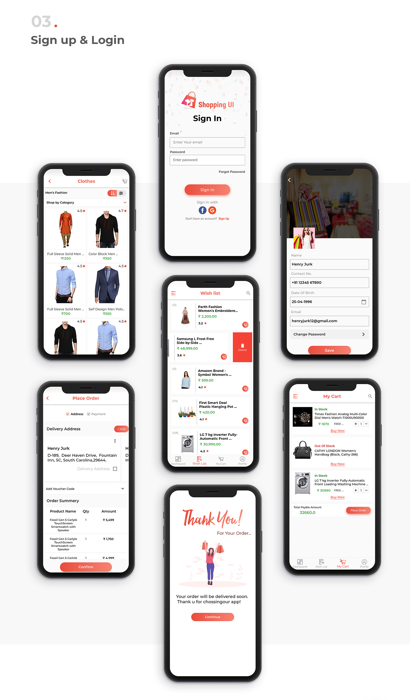 E-Commerce UI Template in Flutter - 5