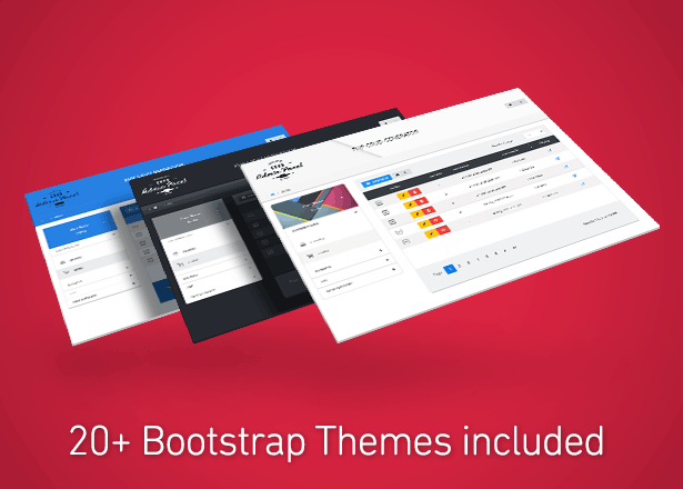 20+ Bootstrap themes included