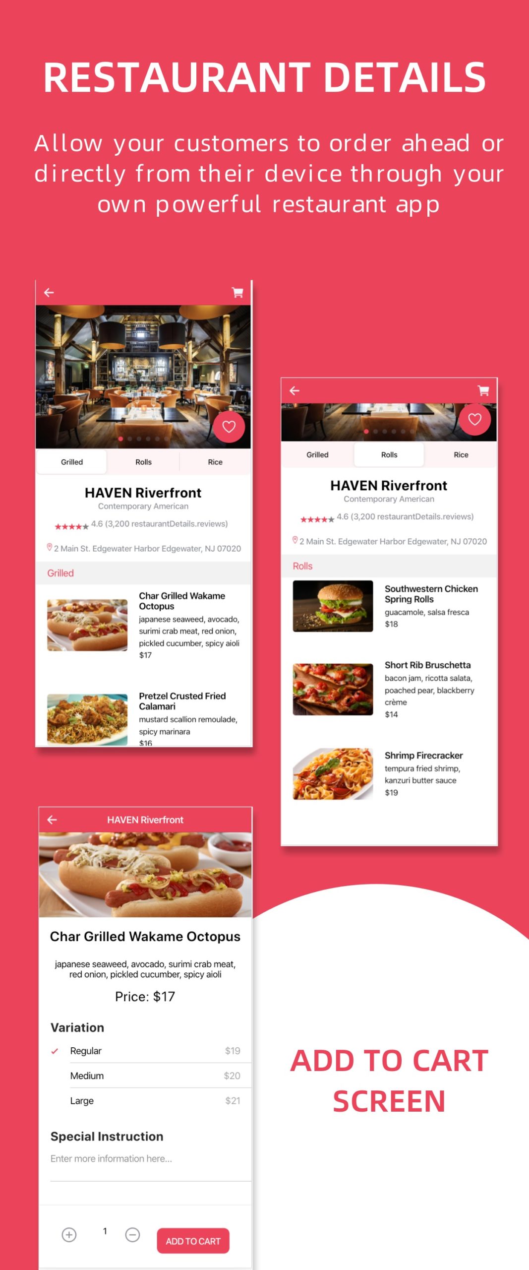 Restaurant and Food Delivery Ecommerce App (Ionic5 & Capacitor) Template UI - 8