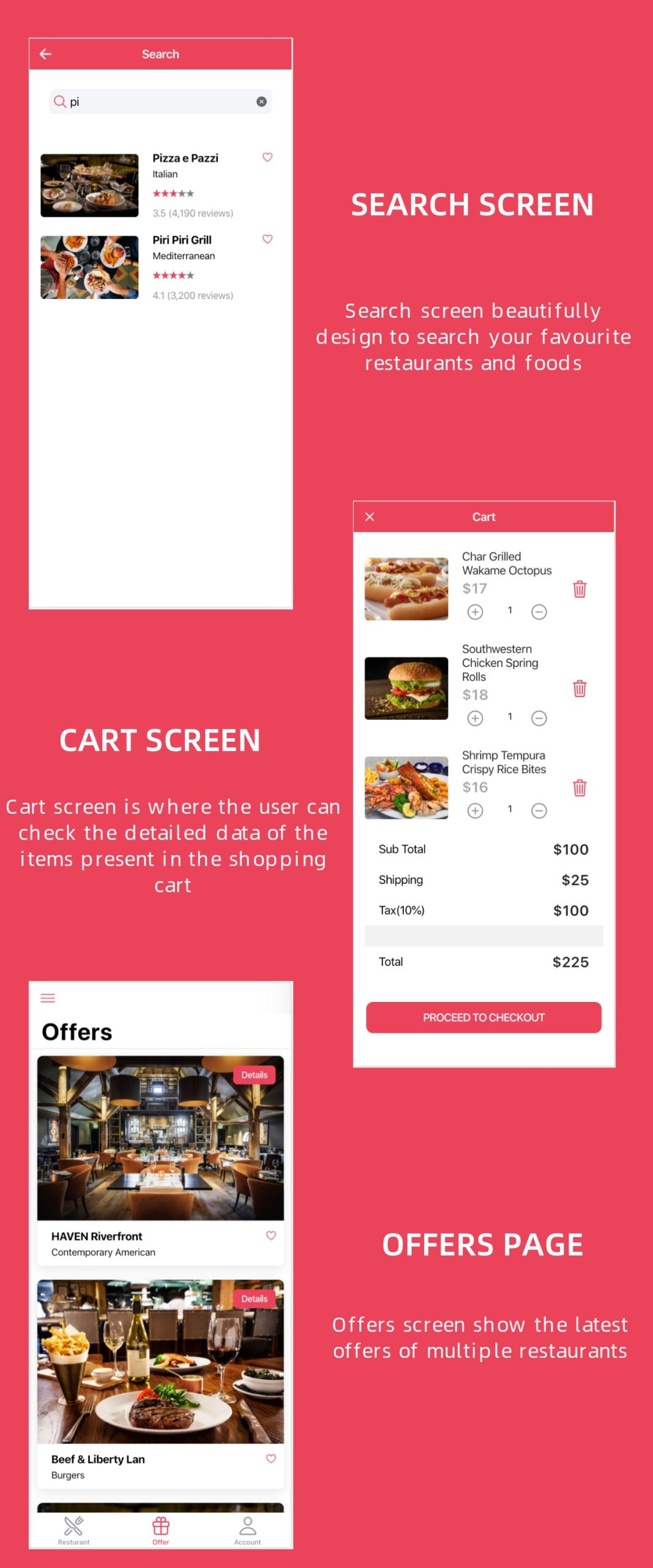 Restaurant and Food Delivery Ecommerce App (Ionic5 & Capacitor) Template UI - 10