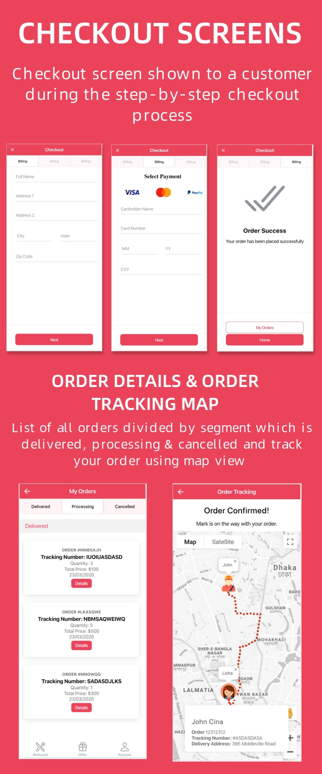 Restaurant and Food Delivery Ecommerce App (Ionic5 & Capacitor) Template UI - 11