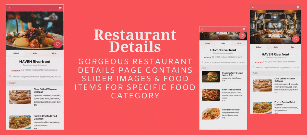 Restaurant and Food Delivery Ecommerce App (Ionic5 & Capacitor) Template UI - 14