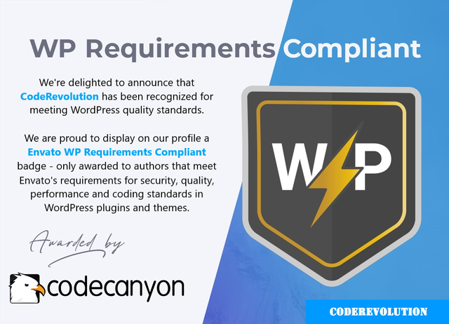 WP Requirements Compliant corruptge